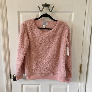 Pink Fleece Pullover Sweater Size M